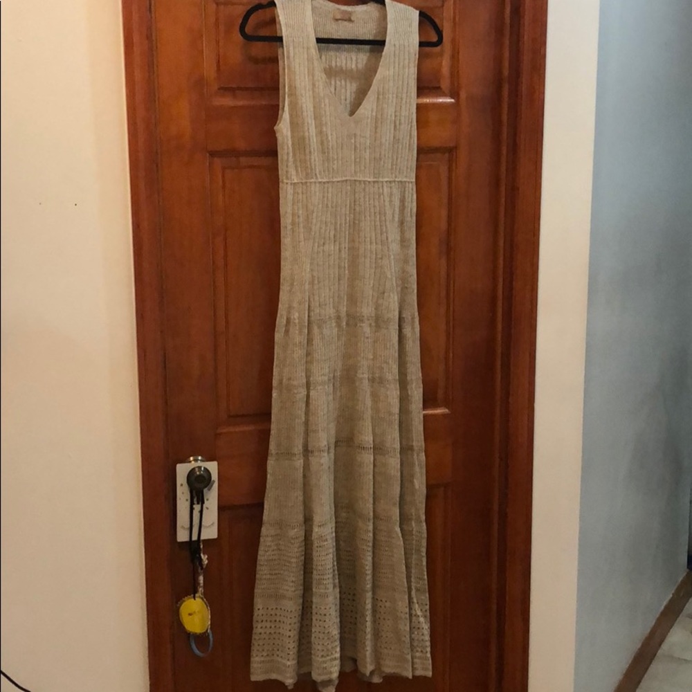 Falconeri knit metallic maxi dress